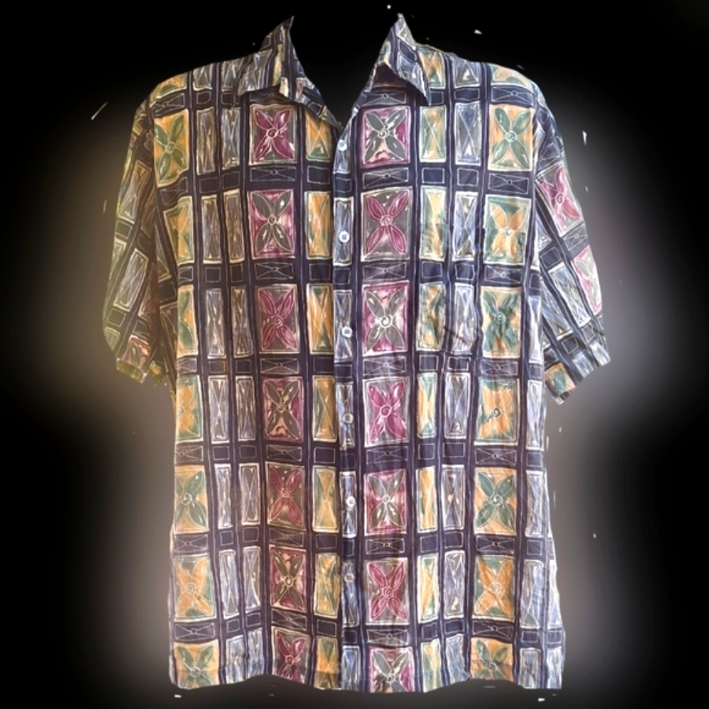Tori Richard for Norm Thompson cotton Aloha shirt L